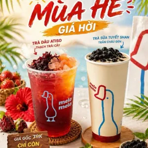 Combo giải nhiệt Siêu Đã  1 Hồng Sữa tuyết Shan+ 1 Trà Dâu Atiso